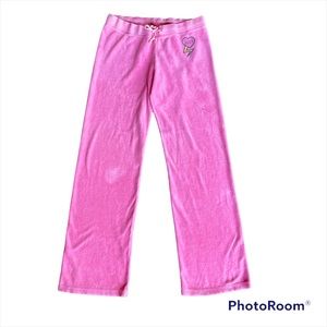 Vintage Bright Pink Juicy Couture Lounge Pants Couture Struck lightening Bolt